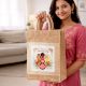 Brown Juco Womens Day Special Jute Bag Handmade